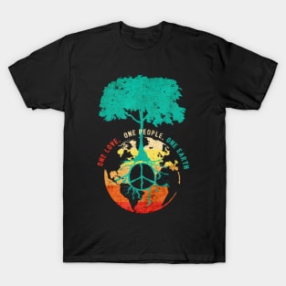 One love one people one earth T-Shirt